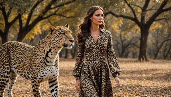 Découvrez la tendance de la robe longue imprimée léopard !